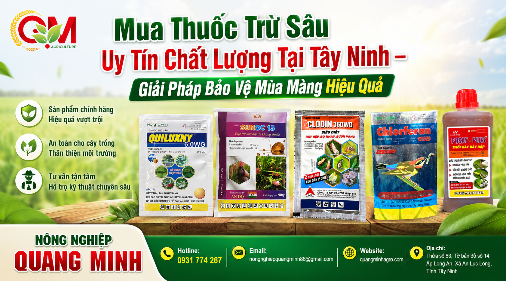 Mua Thuốc Trừ Sâu Uy Tín Chất Lượng Tại Tây Ninh