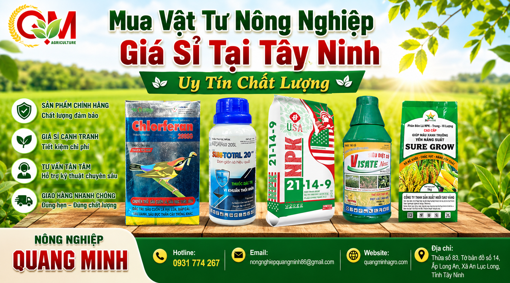 cửa hàng vật tư nông nghiệp Tây Ninh